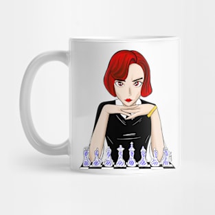 beth harmon the queen in gambit chess player ecopop Mug